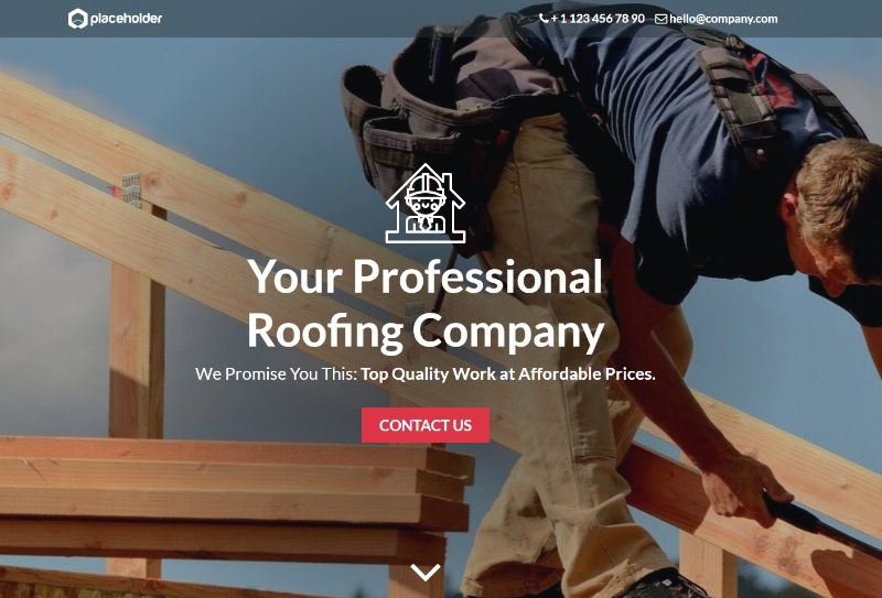 roofing full page landing