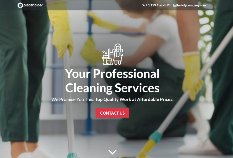 cleaning services landing page lead capture