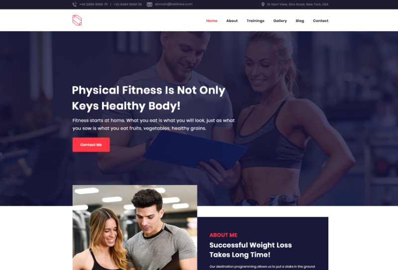 Driven Fitness by Ebony  fitness trainer landing page